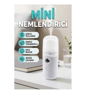 Mini Şarjlı Buhar Nemlendirici Taşınabilir Kablosuz Hava Nemlendirme Cihazı