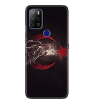 Omix X300 X500 X400 X600 X700 Kılıf Desemli Silikon Kurt ve Ay Yıldız 1403