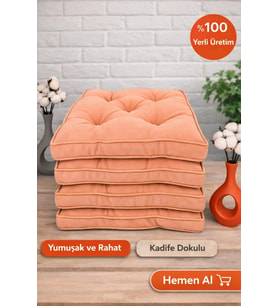 SİLİKONLU FİTİLLİ SANDALYE MİNDERİ