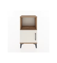 Arges Komodin 2 Raflı Tek Kapaklı 44x30x80 Çam-Aytaşı