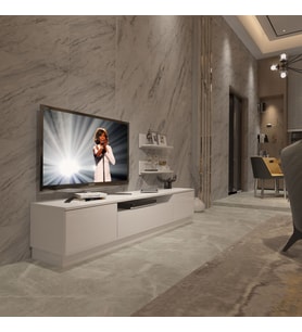 Decoraktiv Trendstyle 4S Slm Tv Ünitesi Tv Sehpası - Parlak Beyaz