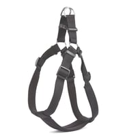 Doggie Konforlu Dokumadan El Yapımı Ronin Model Köpek Göğüs Tasması 3XL-3x75-85cm - Black