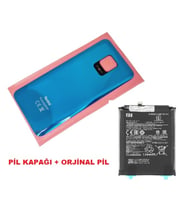 Xiaomi Redmi NOTE 9S Arka Kapak Batarya Kapağı + PİL (CAM) MAVİ