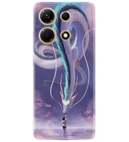 Infınix Note 30 Kılıf Silikon Desen Özel Seri Kız ve Ejderha 1742