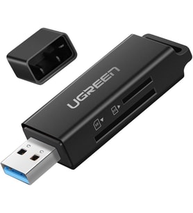 Ugreen USB 3.0 Sd ve Micro Sd Kart Okuyucu - Siyah Outlet