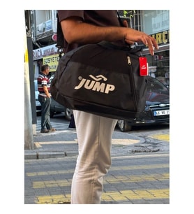 Jump Siyah Çanta Jçnt 1101 Spor Seyahat Çanta SİYAH BEYAZ
