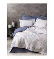 Cottonbox Modeline Double Çift Kişilik Comple Set Nitsa- Lacivert 2271