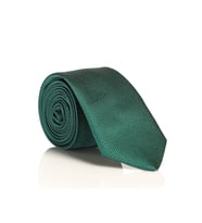 Zümrüt Yeşil Slim Fit Düz Renk Dokuma Kravat / DDK-28
