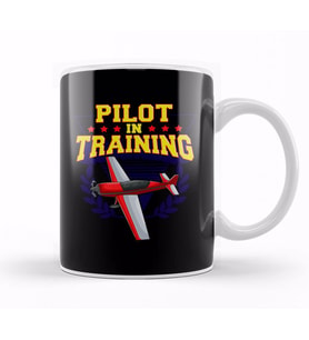 Pilot In Training Airplane Future Pilot Kupa Bardak Porselen