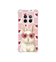 PrintiFy Realme 12 Pro Plus ile Uyumlu Pembe Pötikare Serisi Pembe Zıpzıp Tasarımlı Uv Baskılı Köşe Korumalı Antişok Kılıf