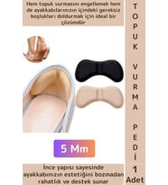 Gündelik Konforlu İnce Yumuşak Esnek Ayak Topuk Vurma Önleyici Boşluk Doldurma Daraltma Pedi 5 Mm