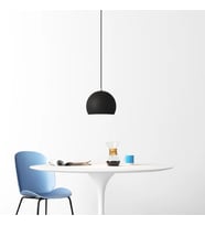 RİOLİGHT MODERN SİYAH CAFELER,ODA,MUTFAK,YATAK BAŞI İÇİN 1XE27 TEKLİ METAL SARKIT AVİZE ÇAP:20CM