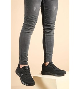 Xstep 020 Siyah Yazlık Günlük Rahat Unisex Spor Ayakkabı