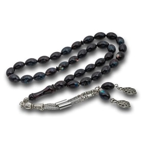 Metal Püsküllü Arpa Kesim Tesbih