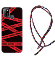 INFINIX Smart 4 5 6 Zero 8 S5 Pro Kılıf Boyun Asklı Rasta Silikon Danger 1372
