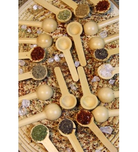 Bambu Ölçek Kaşığı - Baharat Kaşığı 6 adet