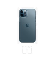 Apple iPhone 12 Pro Max Arka-Yan Koruyucu Poliüretan Film Wrapsol