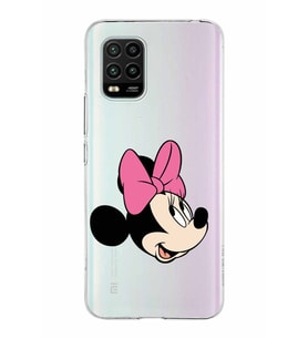 Xiaomi Mi 10 Lite Uyumlu Kapak Minnie Mouse Tasarımlı Şeffaf Silikon Kılıf