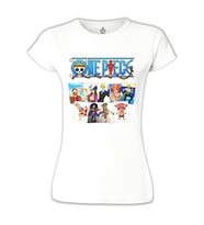 One Piece 1 Beyaz Bayan Tshirt