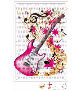 Music Müzik Gitar Puzzle 240 Parça Yapboz