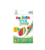 Carioca Tita Maxi Kuru Boya Jumbo Üçgen 12'Li 42791