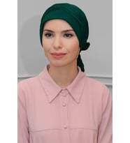 Zümrüt Pratik Hazır Geçmeli Tesettür Bone Sandy Kumaş İncili Pileli Nervürlü Güllü 1805_37