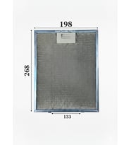 En 19,8 cm Boy 26,8 cm Aspiratör Davlumbaz Metal Yağ Filtresi