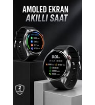 Northcity Akıllı Saat Bluetooth Bağlantılı AMOLED Ekran Uyku ve Nabız Takibi