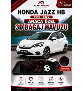 Honda Jazz HB 2020 - 2026 Araca Özel 3D Bagaj Havuzu