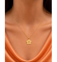 Kişiye Özel Kiraz Çiçeği Model Kolye 925K Gümüş (Gold)