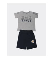 Fenerbahçe Orijinal Çocuk T-Shirt Şort Takımı (Gri)