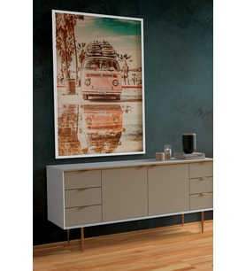 Çerçeveli  Tablo Modern Sanatsal Çerçeveler Dekorasyon  Ev Dekoru Konsept Tekli Çerçeve-ÖZC-323 (Beyaz)