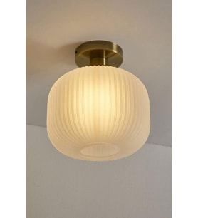 MYLİGHTS RUSTİK MODERN OPAL  CAMLI TAVAN PLOFONYER AVİZE  