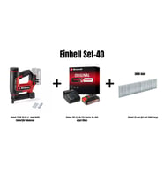 Einhell Set-40(Einhell TE-CN18/32 LiAkülü Çivi Tabancası+2,5 Ah Akü, Şarj Cihazı+25mm Çivi Seti)