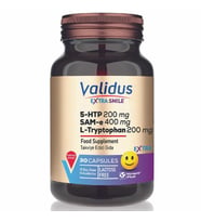 Validus Extra Smile 5HTP 200 mg + L-Tryptophan 200 mg + Sam 400 mg 30 Kapsül