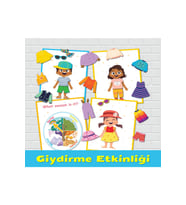 Giydirme Etkinliği, Dört Mevsim, Küçük Çocuk Evde Eğitim Etkinlikleri, Okul Öncesi Meşgul Aktivitesi