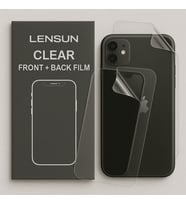 Lensun Şeffaf Ön Ve Arka Kaplama Apple Uyumlu iPhone 11 2 Si 1 Arada