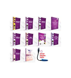 Karekök Yayınları AYT Eşit Ağırlık Tüm Dersler Soru Bankası + 6 Lı Deneme + Kitap Okuma Işığı Hediye (Çok Renkli)