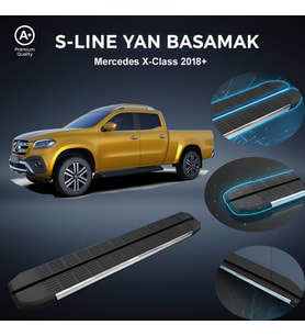 Mercedes X CLASS S-Line Premium Krom Yan Basamak 2018 Sonrası