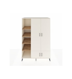 Kronos Dolap 6 Raflı 4 Kapaklı Tek Askılı 132x59x195 Aytaşı-Aytaşı/Çam