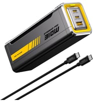 Aohi Starship 20.000 Mah 310W Pd3.1 Powerbank, Akıllı Dijital Göstergeli 2Si1 Arada Taşınabilir Hızl