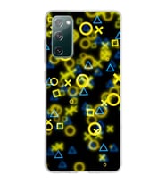Samsung Galaxy S20 FE Kapak  Semboller Tasarımlı Şeffaf Silikon Kılıf