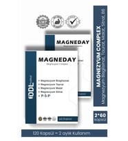 Magneday Magnezyum Complex 60 Kapsül*2 Adet - Bisiglinat I Taurat I Malat I Sitrat I B6 Vitamini