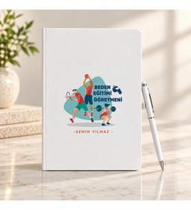 Beden Eğitimi Öğretmenine İsme Özel Defter ve Kalem Seti