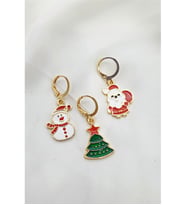 3 LÜ YILBAŞI NOEL TEMALI KÜPE SET