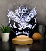 İsimli Baykuş 3D Led Lamba, Hediye Baykuş Gece Lambası Hediyelik