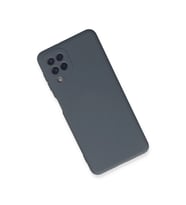 Samsung Galaxy A22 Kılıf Nano İçi Kadife Silikon - Gri