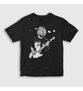 Presmono Unisex Çocuk Beyaz Emmanuelle Proulx Man I Trust T-Shirt 537451tt (Siyah)