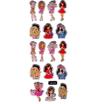 Sticker Kabartmalı Sticker Defter, Planlayıcı Etiket - (cb-559) 16x7 cm- Kızlar