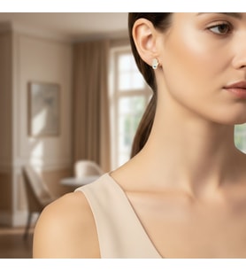 STİL İNCİSİ/XUPING JEWELRY NAZAR BONCUKLU ZİRKON TAŞLI KÜPE